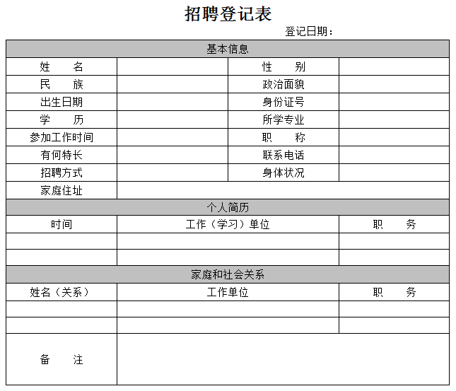 华天动力OA系统教您制作企业OA招聘表