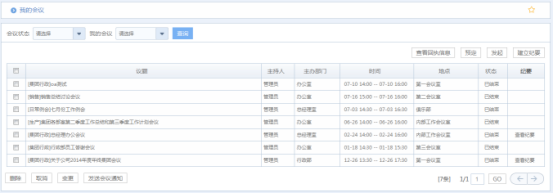 华天动力OA系统试用笔记之我的行政篇