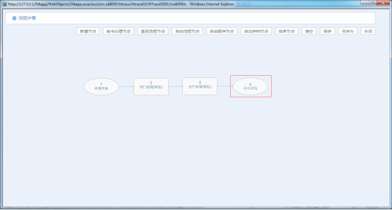 华天动力OA中的审批流程（三）半自由流程