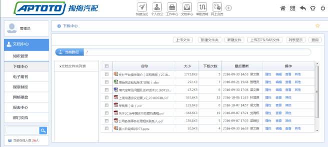 汽配业掏掏汽配应用华天动力OA系统