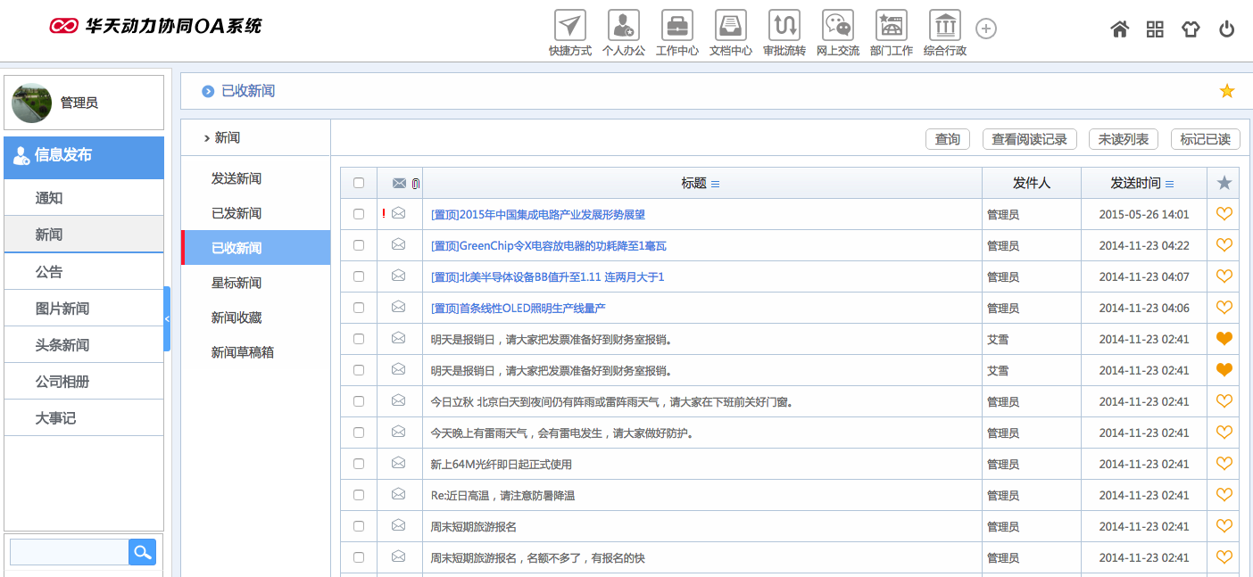 浅析华天动力OA系统的“智慧协同”