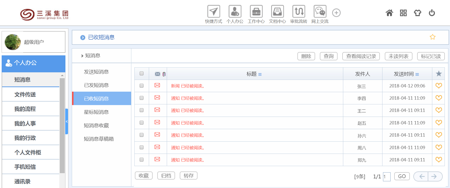 华天动力OA系统助力中国驰名酒业集团