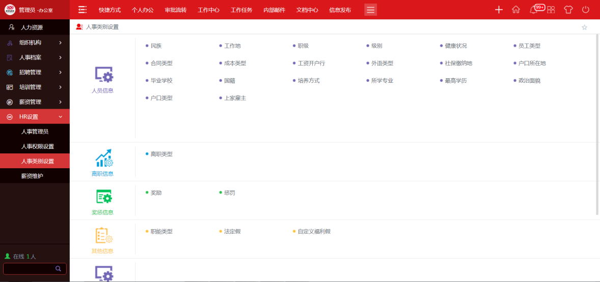 用华天动力协同OA系统构建人力资源一体化智慧管理平台