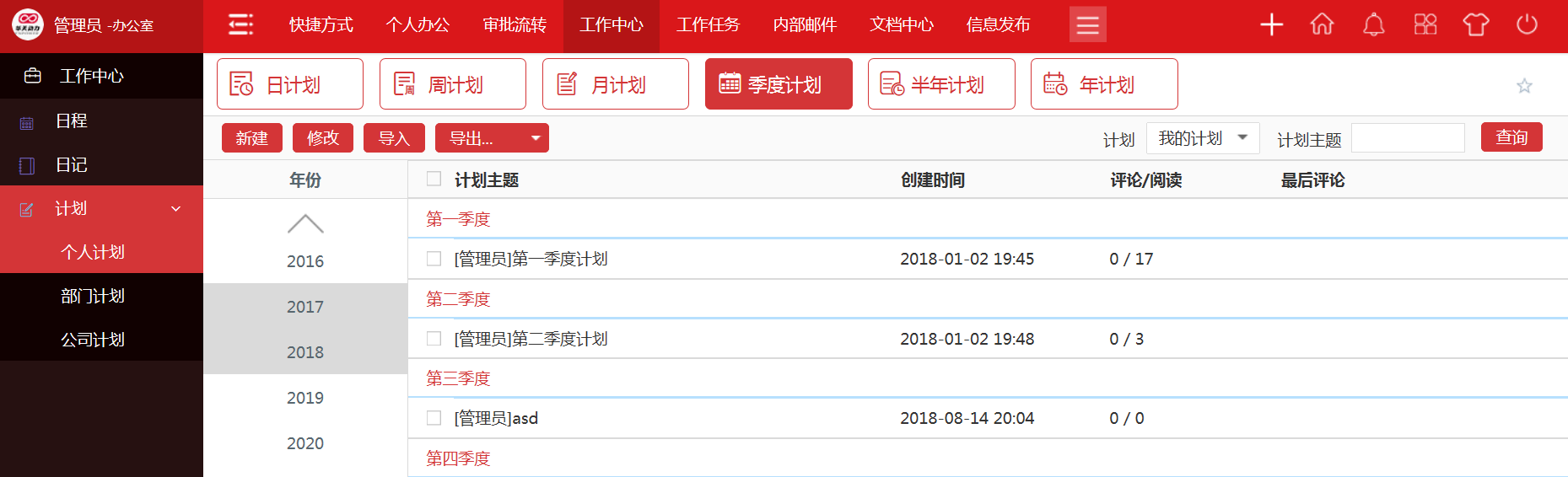 【OA系统技术派】用华天动力OA系统构建精确化目标管理平台