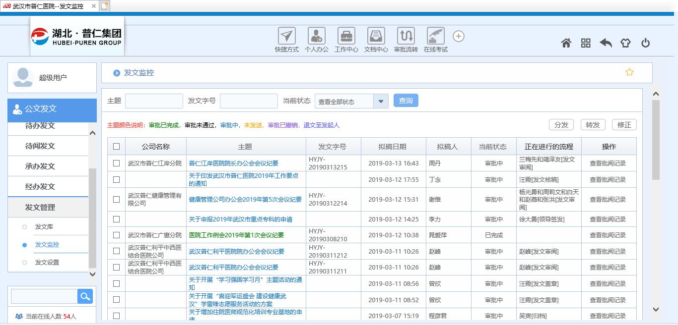 打破常规！华天动力协同OA系统助力普仁医院的信息化改革之路